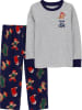 carter's Pyjama grijs/donkerblauw