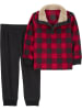 carter's 2tlg. Outfit in Rot/ Schwarz