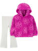 carter's 2-delige outfit roze/grijs