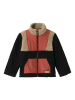name it Fleecejacke "Milano" in Schwarz/ Rot/ Beige