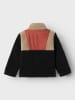 name it Fleecejacke "Milano" in Schwarz/ Rot/ Beige