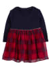 OshKosh Kleid in Dunkelblau/ Rot