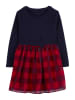 OshKosh Kleid in Dunkelblau/ Rot