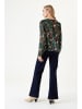 Garcia Blouse zwart/groen/rood