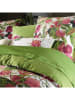 CXL by Christian Lacroix 2er-Set: Satin-Kissenbezüge in Grün/ Bunt