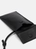 LIEBESKIND BERLIN Leder-Handytasche in Schwarz - (B)23 x (H)13 x (T)5 cm