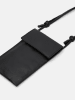 LIEBESKIND BERLIN Leder-Handytasche in Schwarz - (B)23 x (H)13 x (T)5 cm