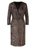 Oui Kleid in Rosa/ Grau