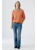 Oui Pullover in Beige/ Orange