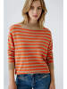 Oui Pullover in Beige/ Orange