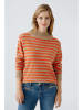 Oui Pullover in Beige/ Orange