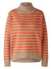 Oui Pullover in Beige/ Orange