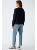Oui Trui donkerblauw/wit