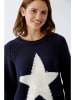 Oui Trui donkerblauw/wit