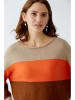 Oui Pullover in Beige/ Orange/ Braun