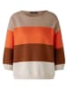 Oui Pullover in Beige/ Orange/ Braun