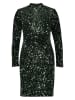 Oui Kleid in Schwarz/ Grün