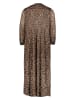 Oui Kleid in Hellbraun/ Schwarz