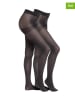 camano 2er-Set: Strumpfhosen "Everyday Premium" in Anthrazit - 60 DEN