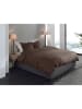 HNL Flanellen beddengoedset "Alloro" bruin