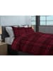 HNL Flanellen beddengoedset "Silvan" rood