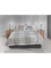 HNL Flanellen beddengoedset "Rombi" beige/lichtbruin
