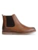 TRAVELIN' Leder-Chelsea-Boots "Blagnac" in Hellbraun