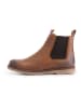 TRAVELIN' Leder-Chelsea-Boots "Blagnac" in Hellbraun