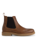 TRAVELIN' Leder-Chelsea-Boots "Glaston" in Hellbraun