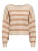 ONLY Sweter w kolorze beżowo-jasnobrązowym