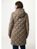 Mexx Doorgestikte mantel taupe