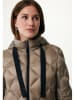 Mexx Doorgestikte mantel taupe