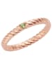 Jamelli Rosévergold. Ring mit Edelstein