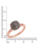 Jamelli Rosévergold. Ring mit Edelstein