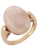 Zeeme Rosévergold. Ring mit Edelsteinen