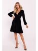 made of emotion Samtkleid in Schwarz