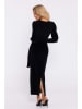 made of emotion Samtkleid in Schwarz