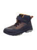 superfit Leder-Boots "Jupiter" in Dunkelblau/ Orange