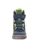 superfit Leren boots "Mars" donkerblauw/groen