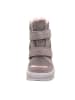 superfit Leder-Winterstiefel "Flavia" in Grau/ Rosa
