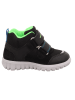superfit Leren sneakers "Sport 7" zwart/groen