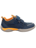 superfit Leder-Sneakers "Storm" in Dunkelblau/ Orange