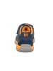 superfit Leder-Sneakers "Storm" in Dunkelblau/ Orange