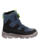 superfit Leder-Boots "Mars" in Schwarz/ Blau