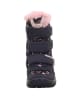 superfit Leder-Winterstiefel "Crystal" in Dunkelblau/ Rosa