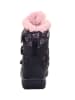 superfit Leder-Winterstiefel "Crystal" in Dunkelblau/ Rosa