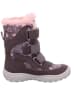 superfit Leder-Winterstiefel "Crystal" in Rosa/ Lila