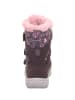 superfit Leder-Winterstiefel "Crystal" in Rosa/ Lila