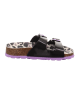 superfit Slippers "Fussbettpantoffel" violet/zwart
