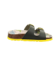 superfit Slippers "Fussbettpantoffel" groen/geel